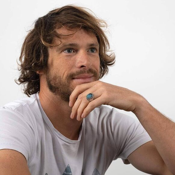 Labradorite Designer Ring. Silver. Best Selling French Brand, Aden Bijoux.