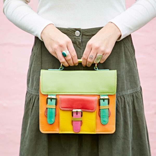 Leather MINI Satchel. Best Selling British Brand, Paper High.