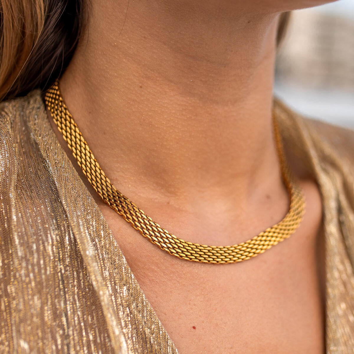 Radiance Gold plated necklace. By ALCO Jewelry.