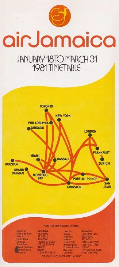 Airline Originals. Air Jamaica Messenger Cabin and Travel Bag for Men.
