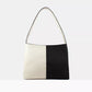 Reliee Bags. Bianca Vegan Leather Black & White Handbag.