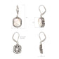 Mother of Pearl White Earrings. Silver. Best Selling French Brand, Aden Bijoux