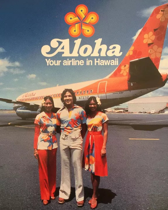 Airline Originals. Hawaii ALOHA Messenger Cabin and Travel Bag for Men.