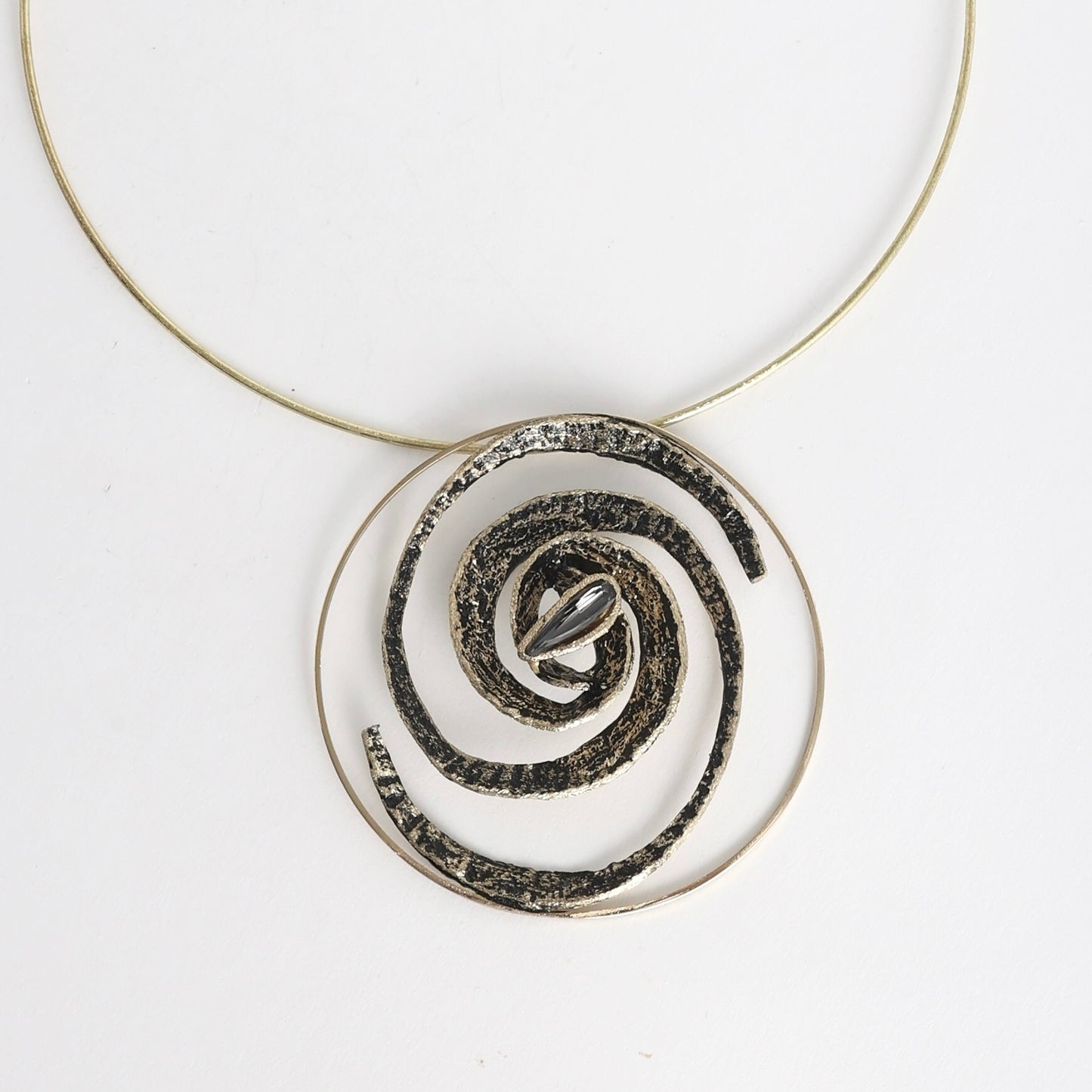 Kalliope. Women's Ancient Greek Jewelry. Galactica Bronze Necklace .