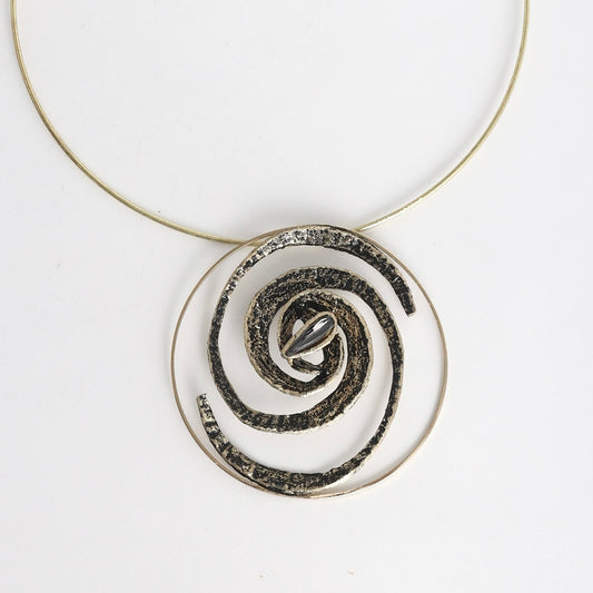 Kalliope. Women's Ancient Greek Jewelry. Galactica Bronze Necklace .