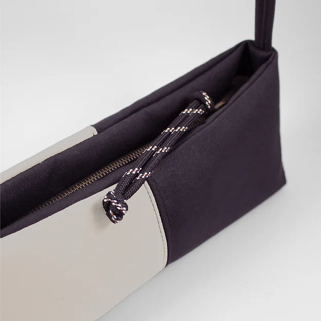 Reliee Bags. Gemma Vegan Leather Black and White Handbag