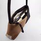 Reliee Bags. Gemma Sepia Vegan Leather Black & Tan Handbag.
