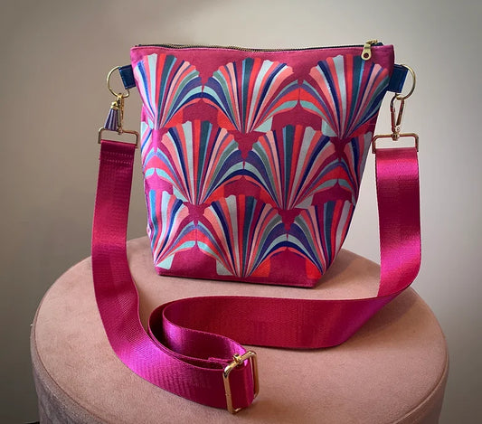 Chloe Croft. Magenta Shell. Vegan Bag.