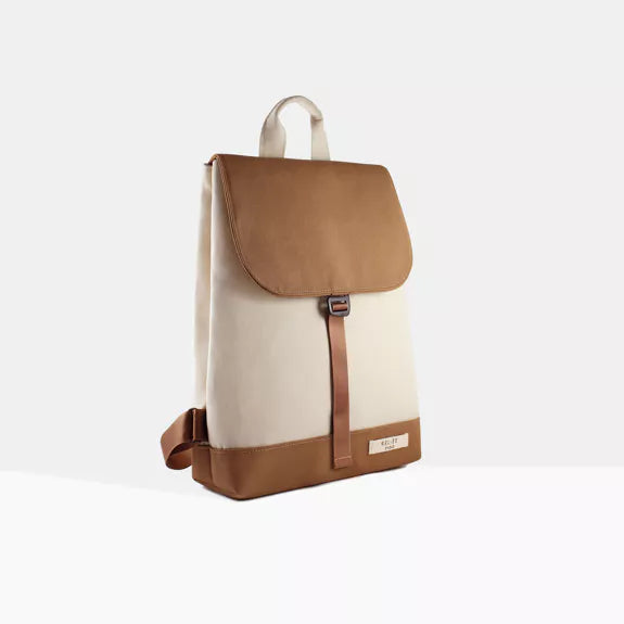 Mel Vegan Leather Tan Backpack. Best Selling Spanish Brand, Reliee.
