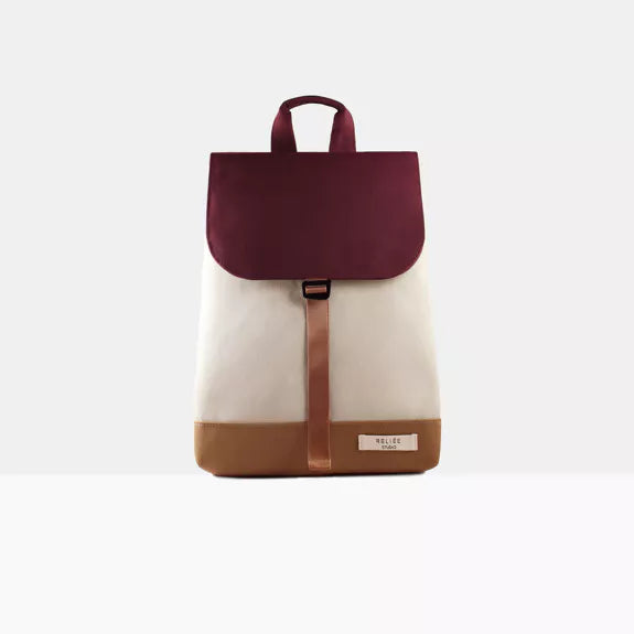 Reliee Bags. Mel Mountain Vegan Leather Tan Backpack.