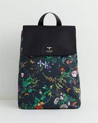 Fable England. Botanical Pumpkin Black Backpack.