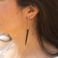 Best Selling Kenyan Brand, Gold Plated Black Deva Earrings By Lamu Jewelry.