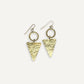 Best Selling Kenyan Brand, Gold Plated Kumi Earrings By Lamu Jewelry.