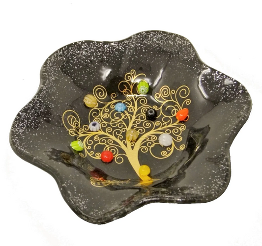 SISPIRI VENEZIA - Flower bowl in fused glass decoration