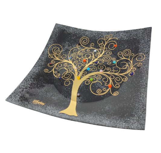 SISPIRI VENEZIA - Centerpiece in glass, gold and Murano murrine