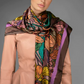 Nuvula. Golden Gardens, Women's Silk Scarves.