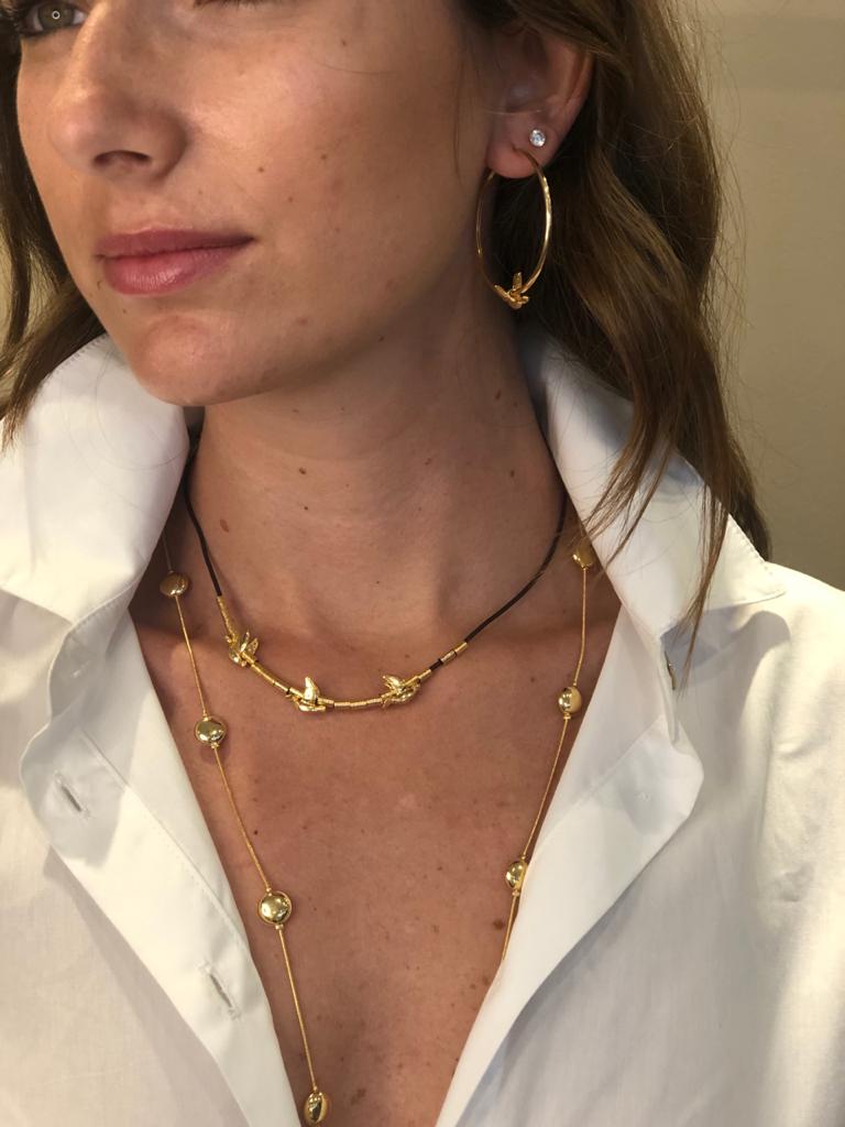 MARILIA CAPISANI - Recycled Paper and Pearls Long Necklace